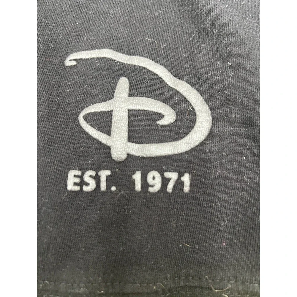 Walt Disney World Spirit Jersey Monochrome Black on Black Disney Parks XS